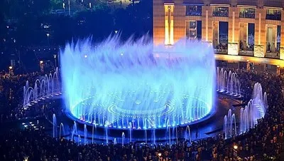 2D digital gyngende springvand