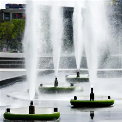 Udendørs mobil springvand