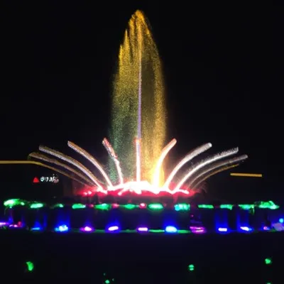 Tre lag af blomsterfontæne